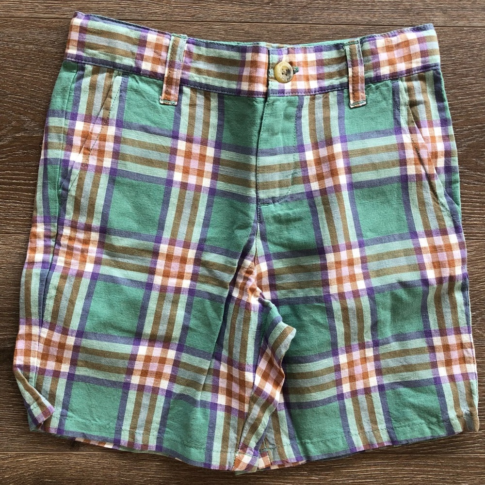 Janie and Jack Size 5 linen cotton shorts.
